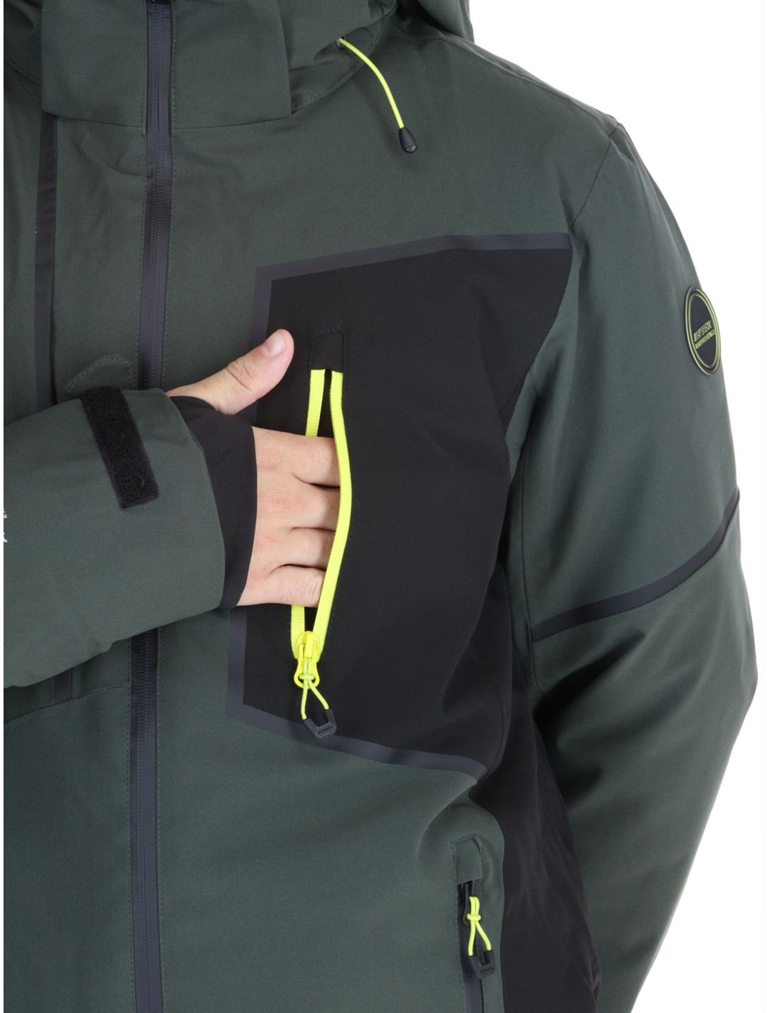 Icepeak, Frisco giacca sci uomo Dark Olive verde 