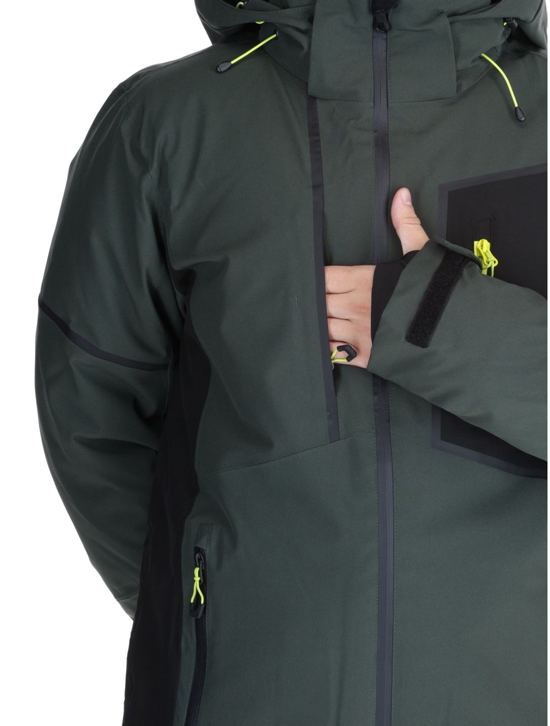 Icepeak, Frisco giacca sci uomo Dark Olive verde 