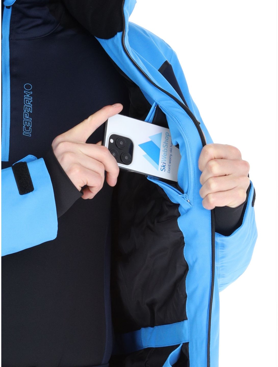 Icepeak, Frisco giacca sci uomo Sky Blue blu 