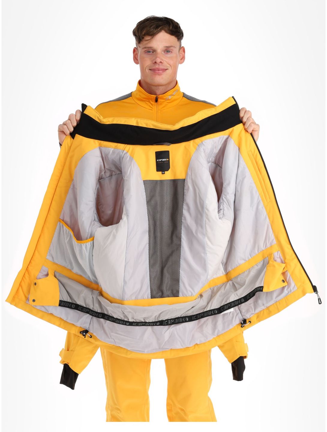 Icepeak, Frisco giacca sci uomo Yellow giallo 