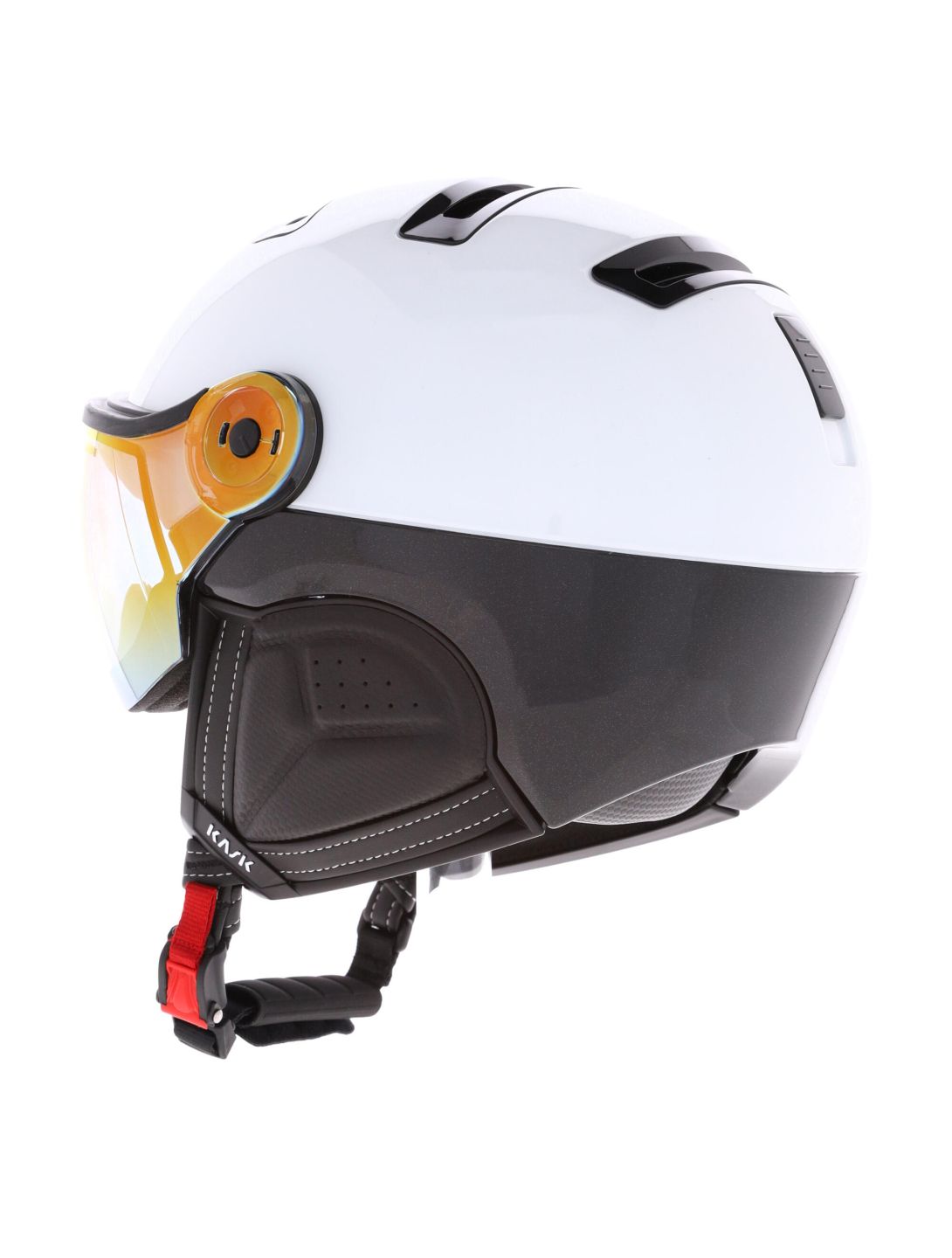 Kask, Piuma R Montecarlo caschetto con visiera unisex White bianco 