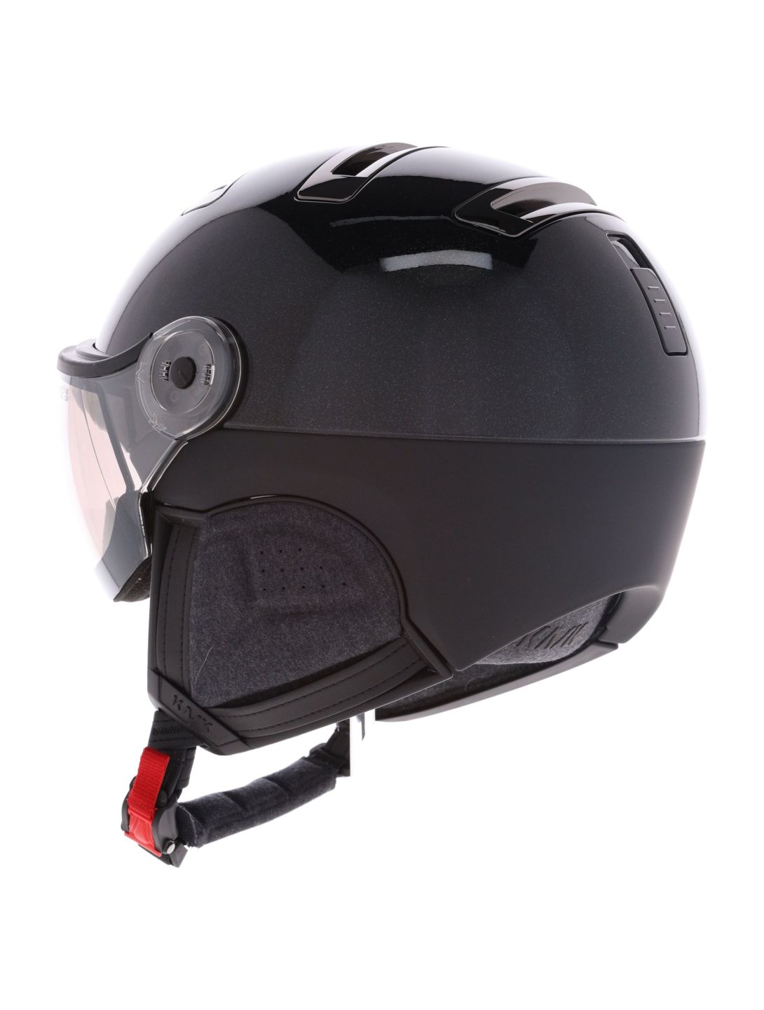 Kask, Piuma-R Chrome Visor caschetto con visiera unisex Black nero 