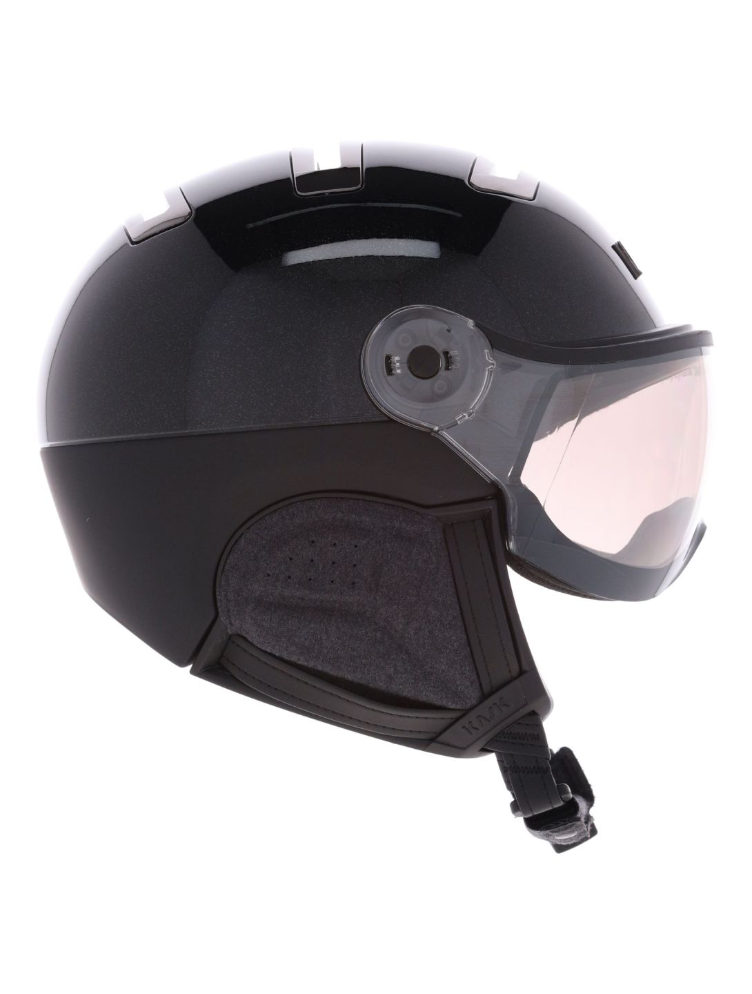 Kask, Piuma-R Chrome Visor caschetto con visiera unisex Black nero 