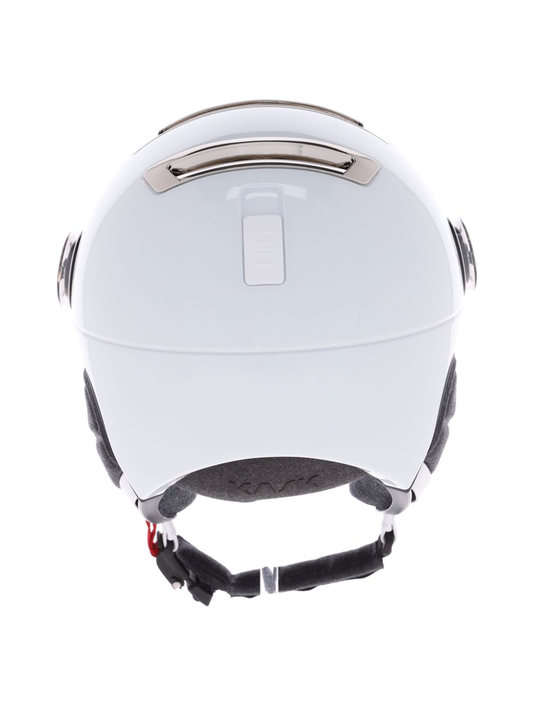 Kask, Piuma-R Chrome Visor caschetto con visiera unisex White/Silver bianco, Zilver 