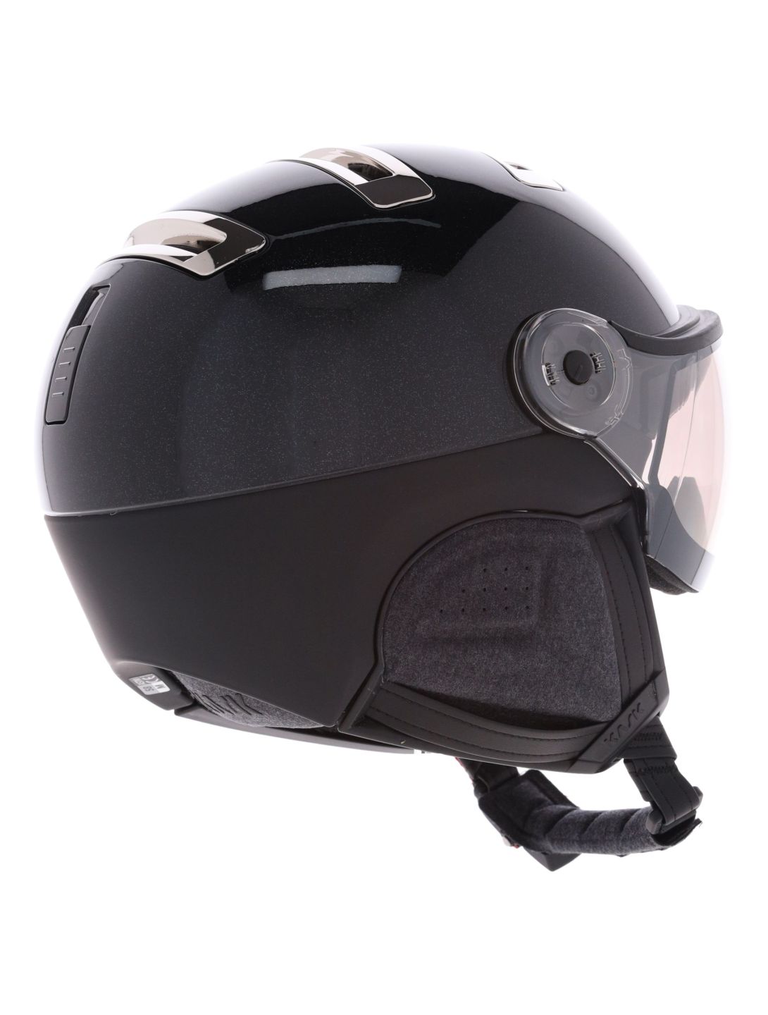 Kask, Piuma-R Chrome Visor caschetto con visiera unisex Black/Silver nero, Zilver 