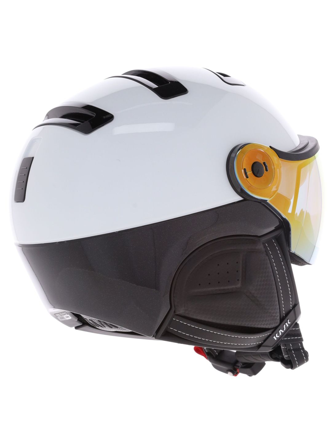 Kask, Piuma-R Montecarlo caschetto con visiera unisex White bianco 