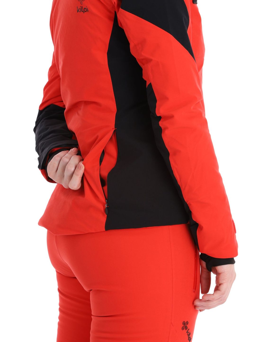 Kilpi, Dexen-W giacca sci taglie forti donna Red nero, rosso 