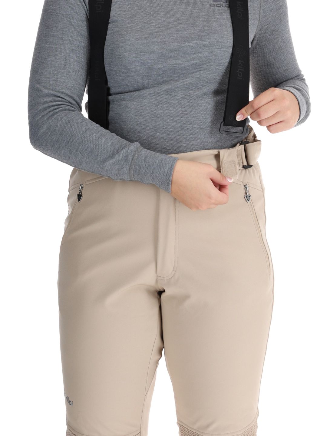 Kilpi, DIONE pantaloni da sci softshell donna Beige beige 