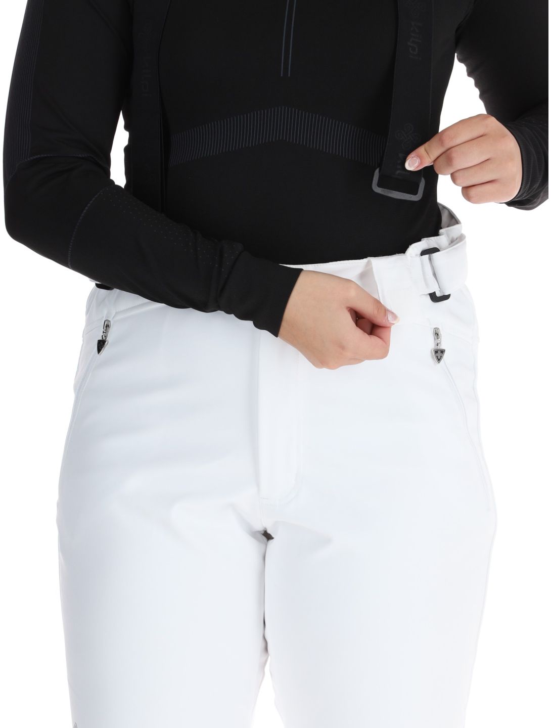 Kilpi, DIONE pantaloni da sci softshell donna White bianco 