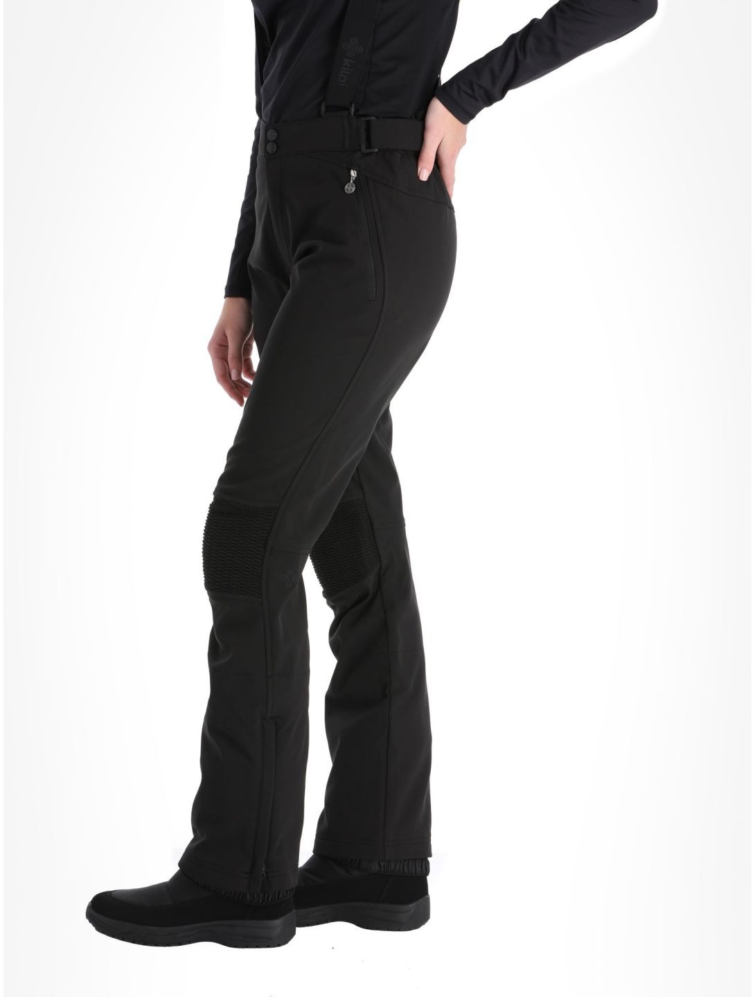 Kilpi, Dione-W pantaloni da sci softshell donna Black nero 