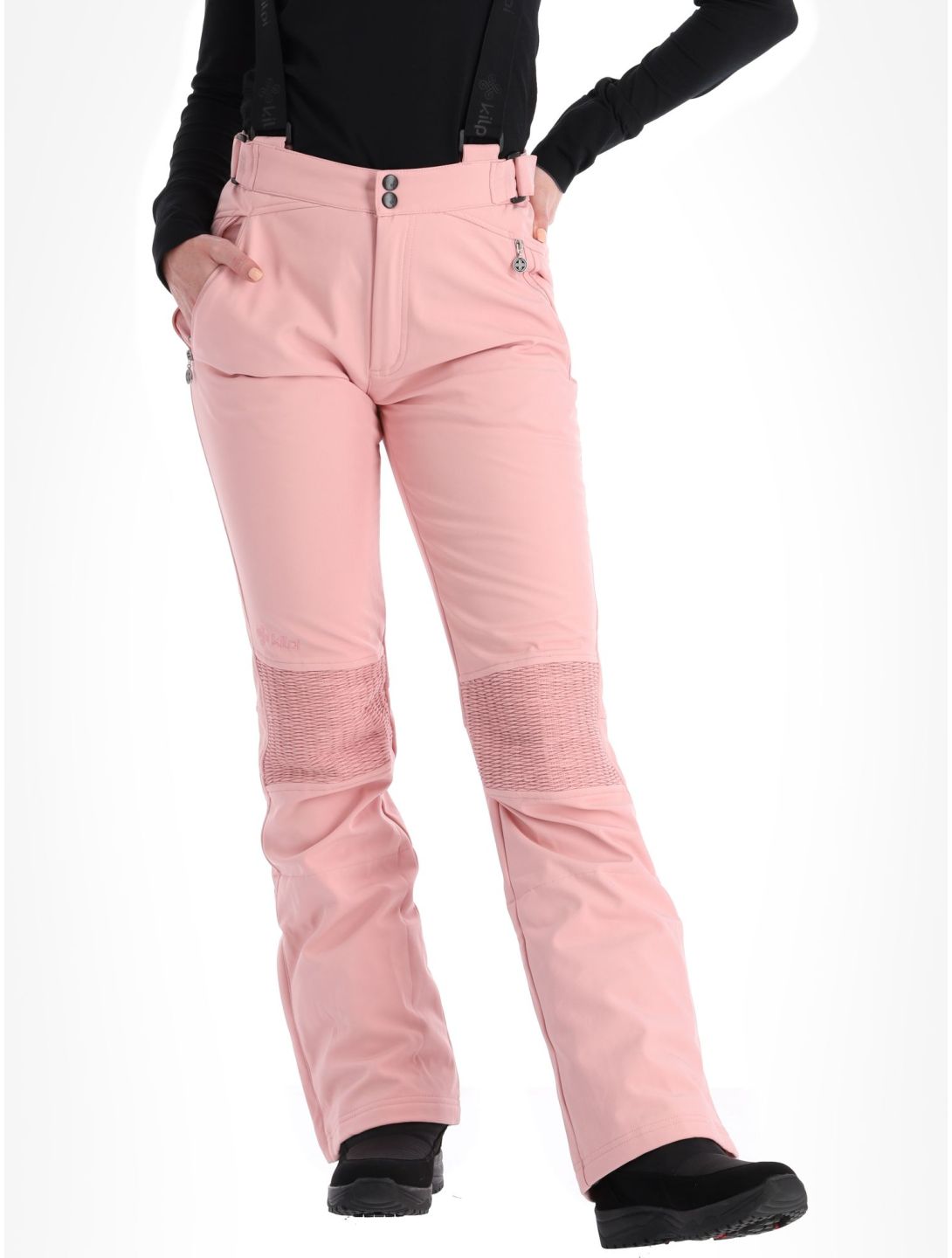 Kilpi, Dione-W pantaloni da sci softshell donna Lady Pink rosa 