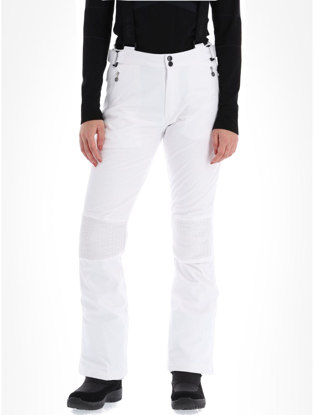 Kilpi, Dione-W pantaloni da sci softshell donna White bianco 