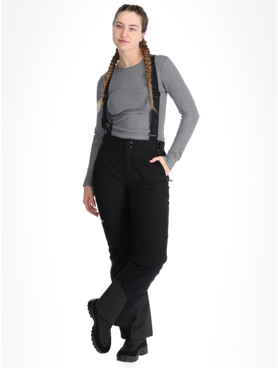 Kilpi, Elare pantaloni da sci donna Black nero 