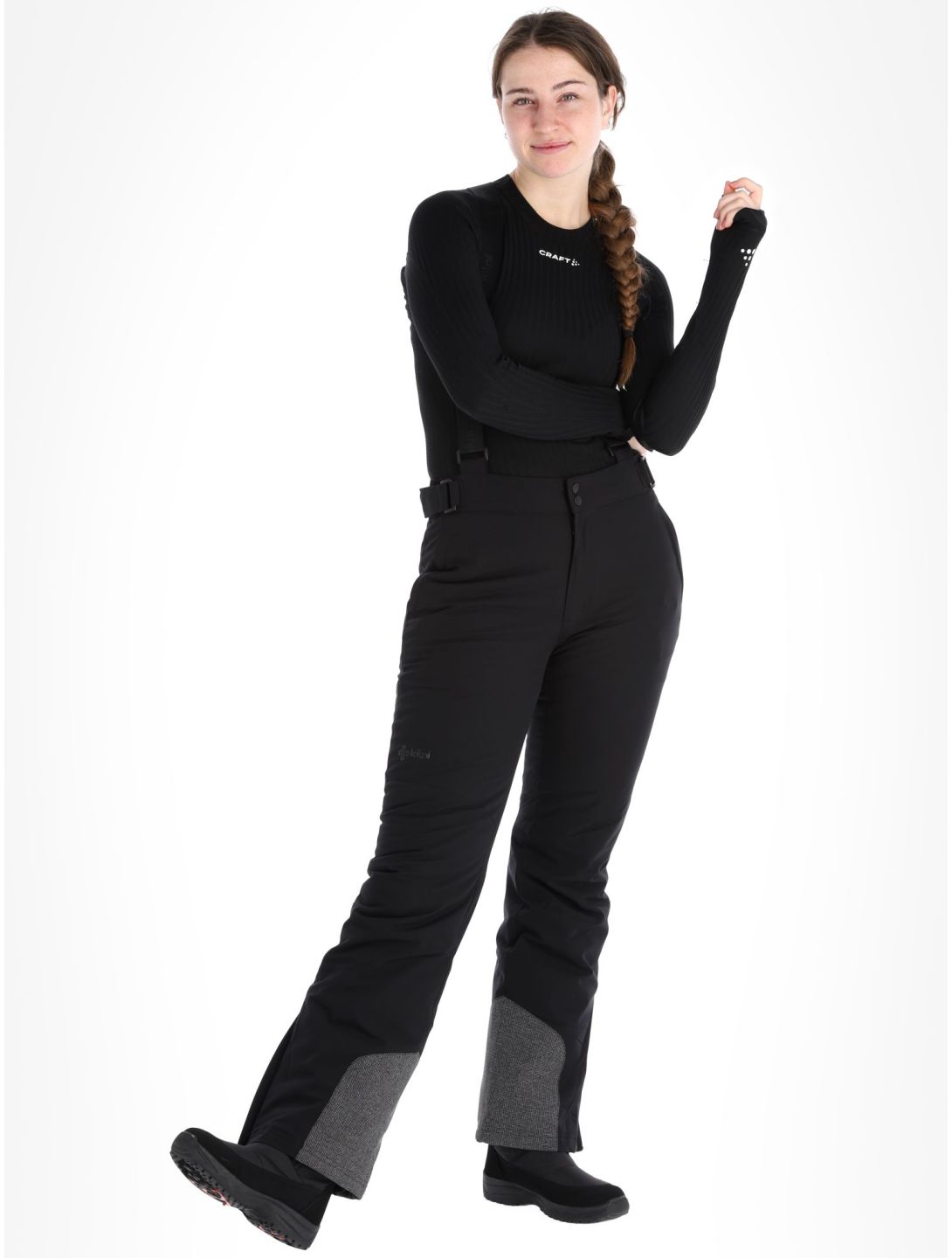 Kilpi, Elare-W pantaloni da sci donna Black nero 