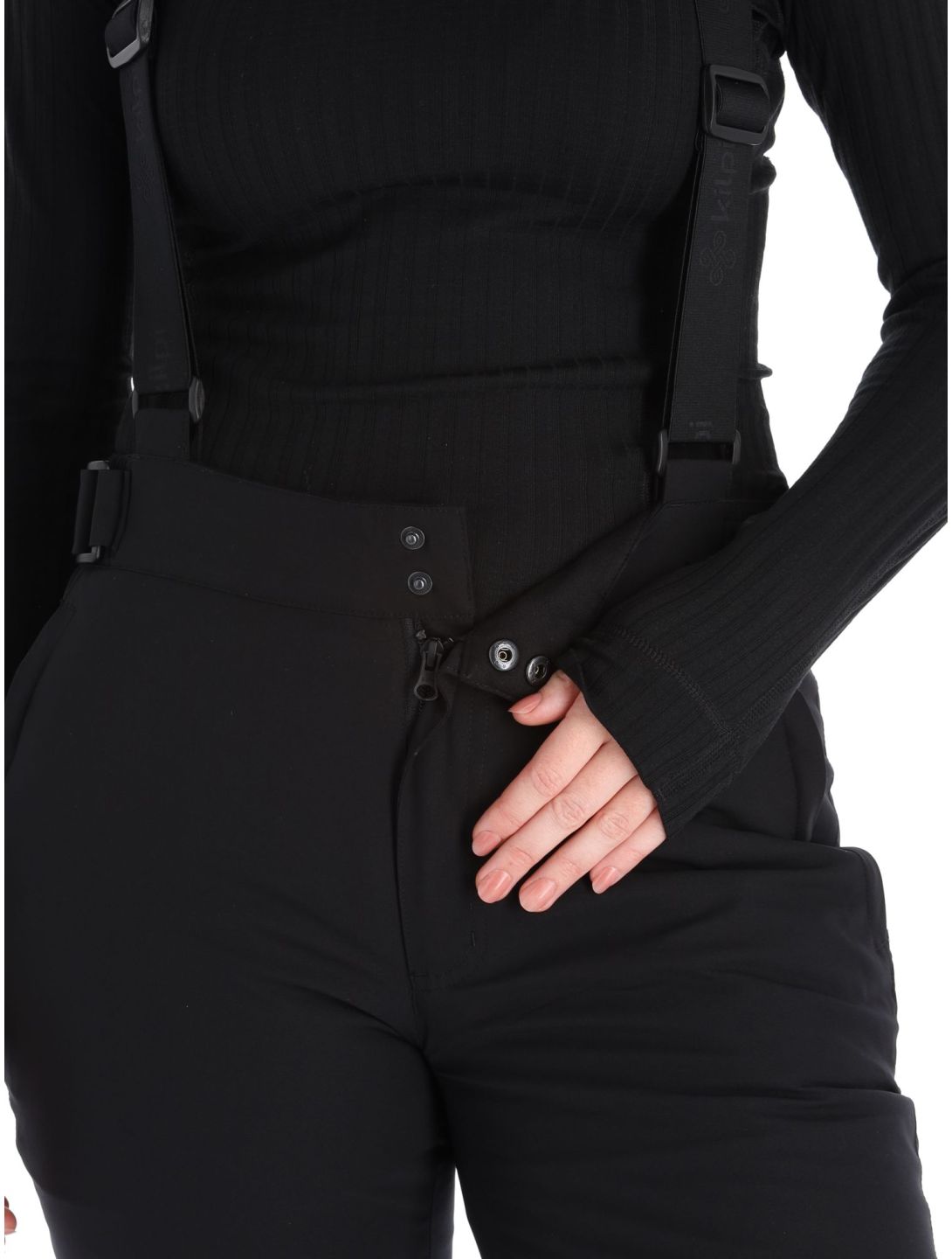 Kilpi, Elare-w pantaloni da sci taglie forti donna Black nero 