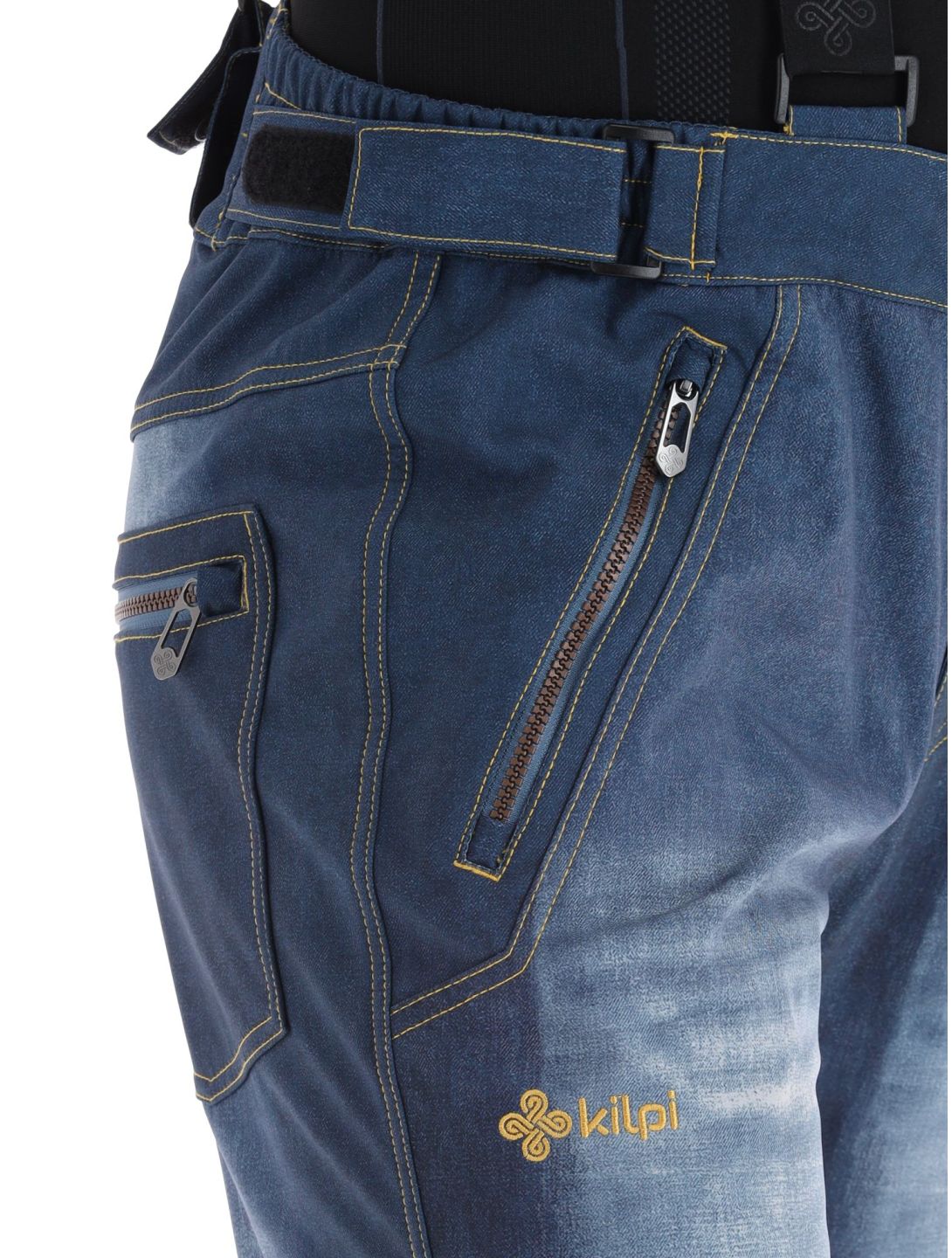 Kilpi, Jeanso-m pantaloni da sci softshell taglie forti uomo Dark Blue blu 