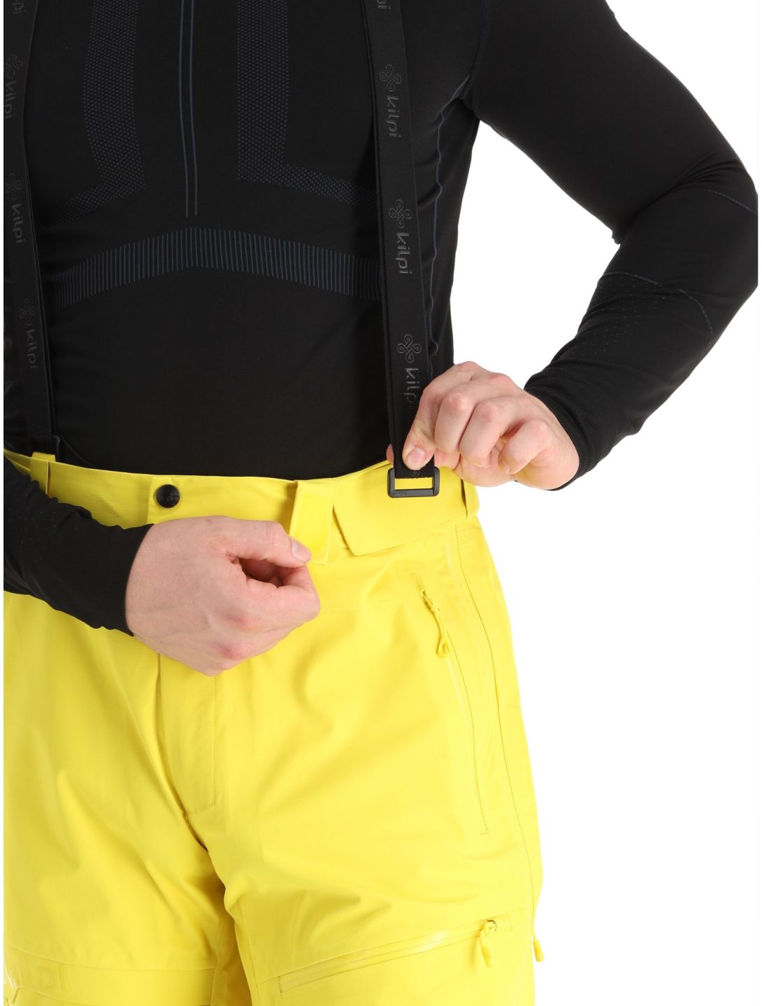 Kilpi, Lazzaro-M pantaloni da sci senza imbottitura uomo Yellow giallo 