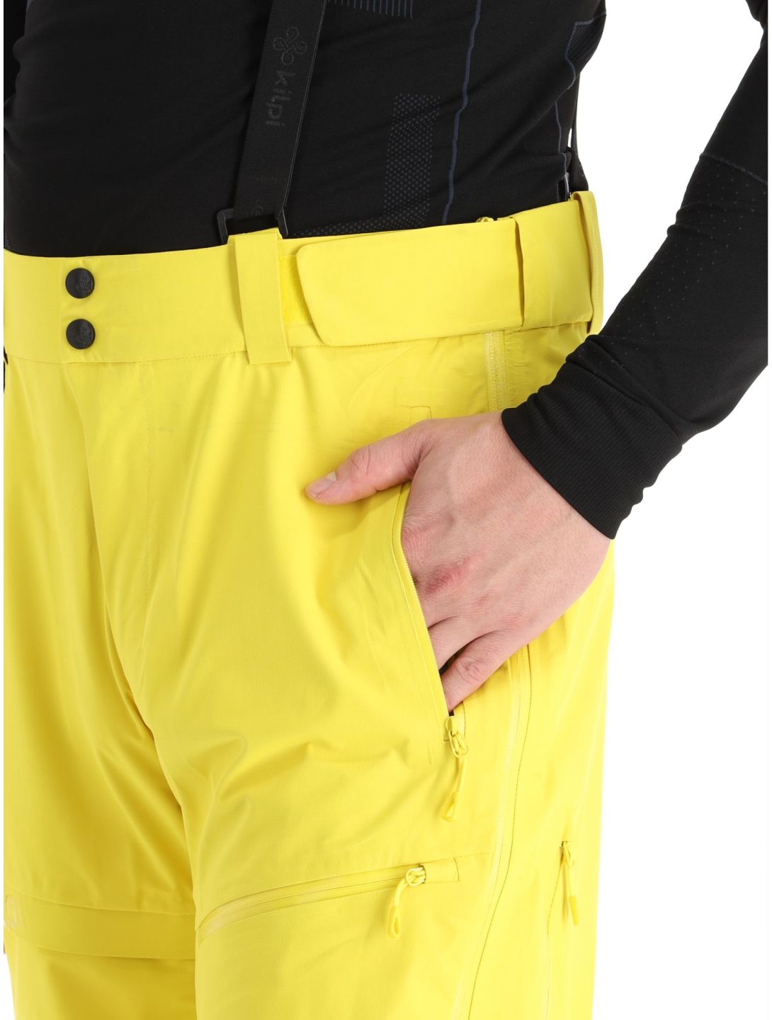 Kilpi, Lazzaro-M pantaloni da sci senza imbottitura uomo Yellow giallo 