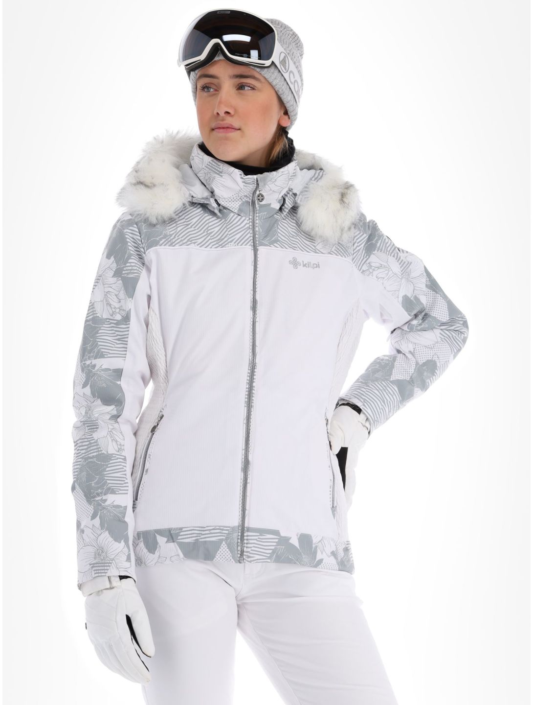 Kilpi, Lena-W giacca sci modello riscaldato donna White bianco 