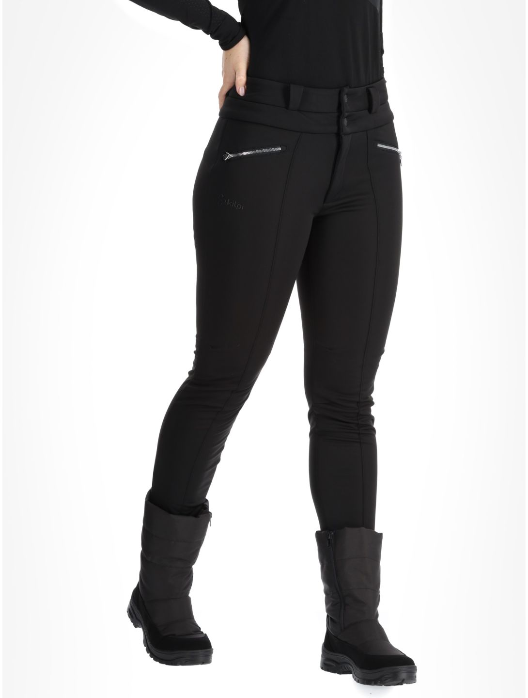 Kilpi, MAURA legging da sci donna Black nero 