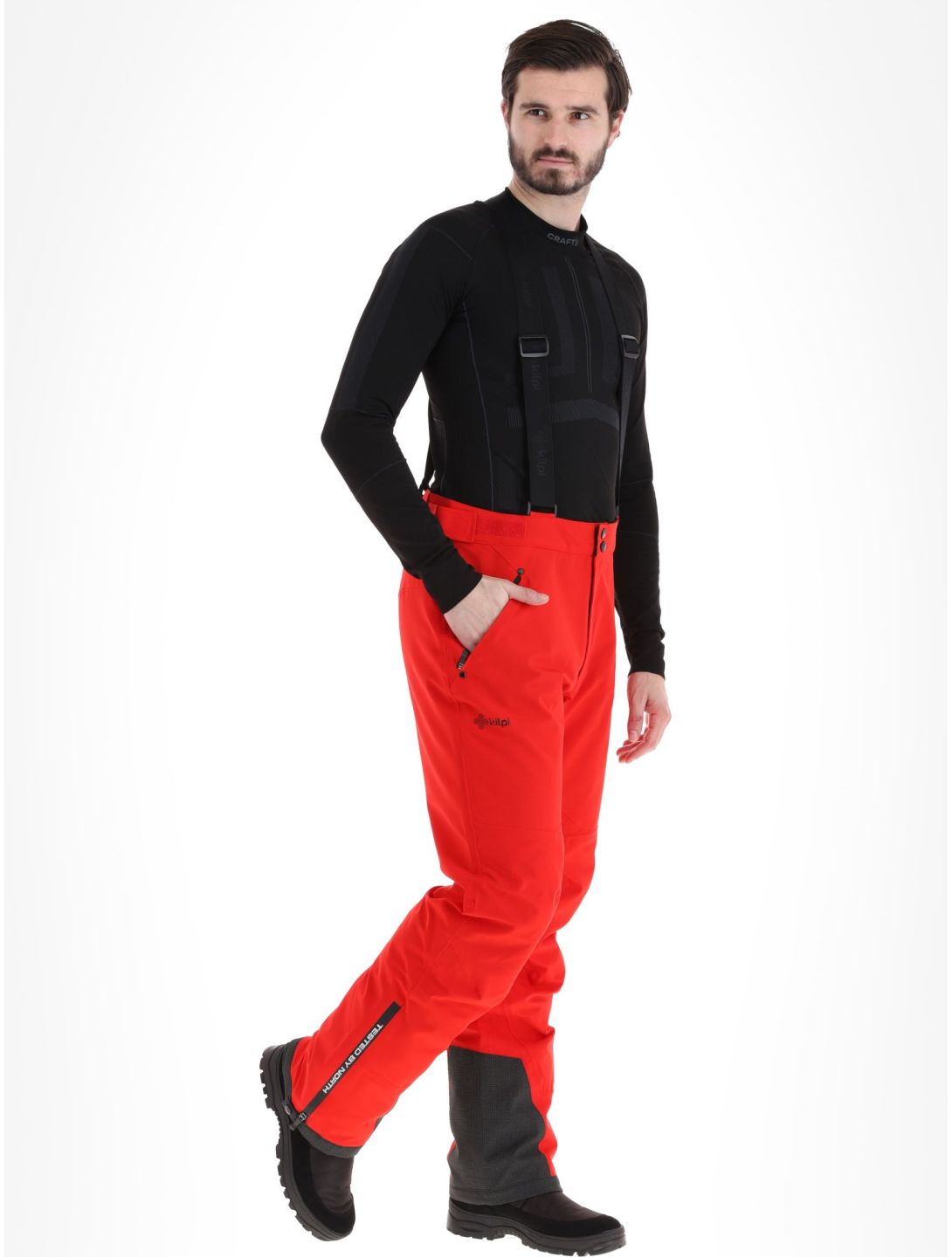 Kilpi, Methone-M pantaloni da sci uomo Red rosso 