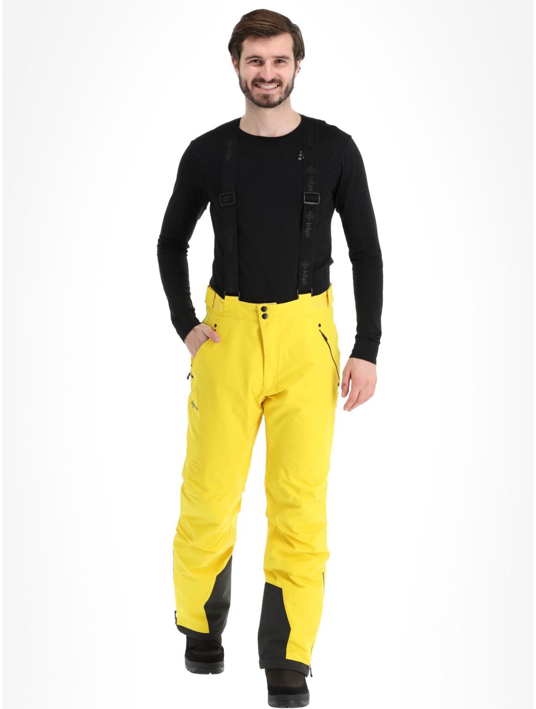 Kilpi, Methone-M pantaloni da sci uomo Yellow giallo 