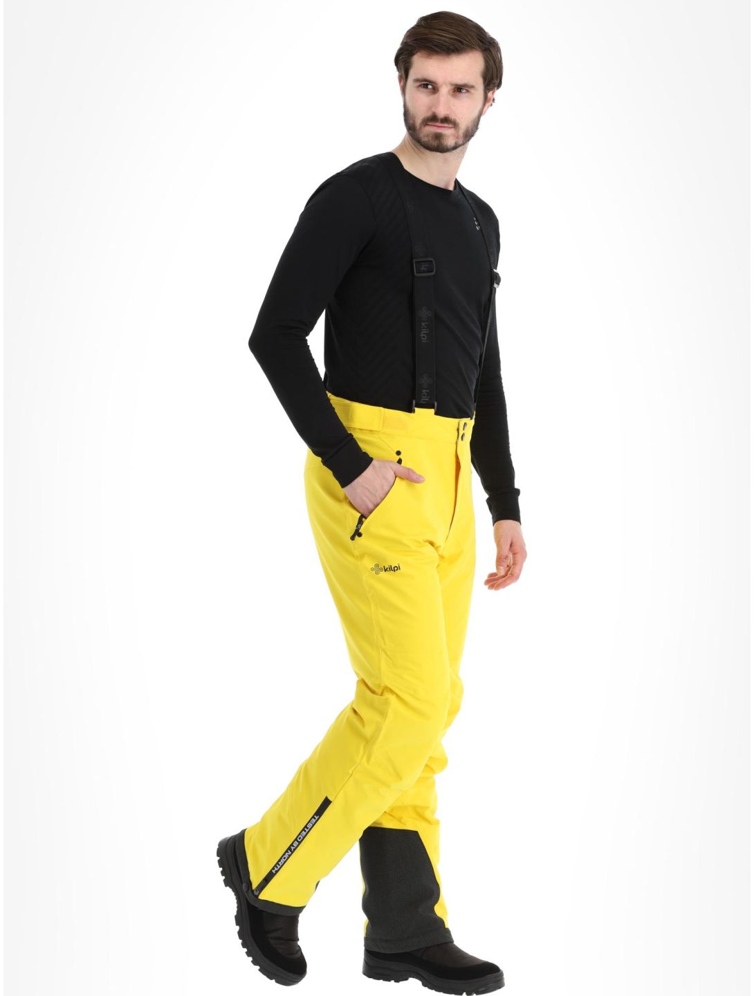 Kilpi, Methone-M pantaloni da sci uomo Yellow giallo 