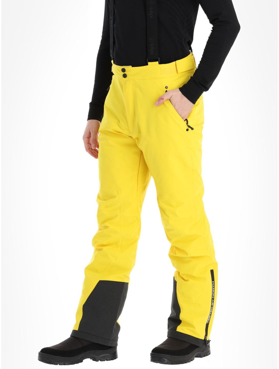 Kilpi, Methone-M pantaloni da sci uomo Yellow giallo 