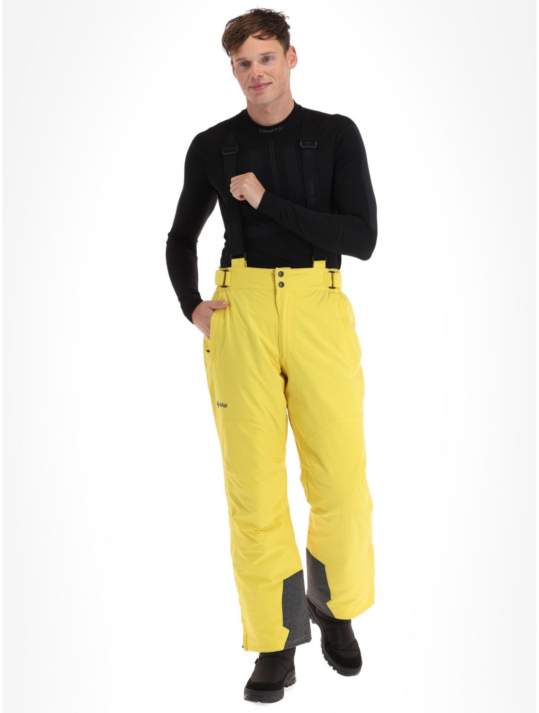 Kilpi, Mimas-M pantaloni da sci uomo Yellow giallo 