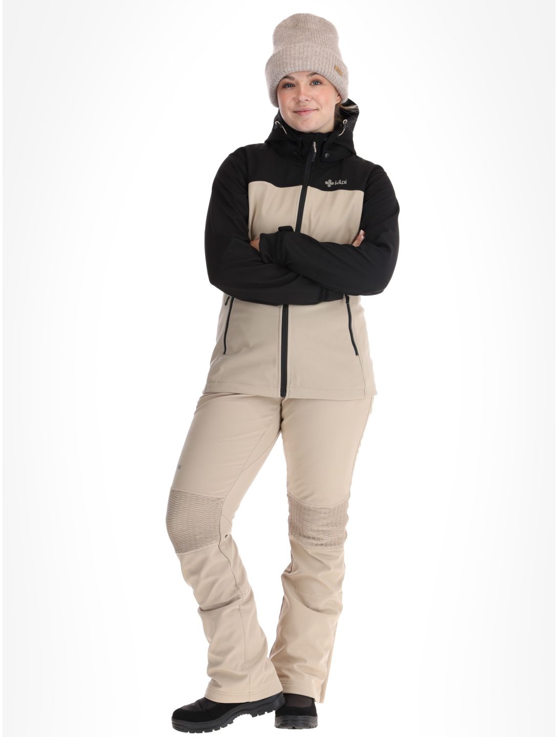 Kilpi, Ravia softshell donna Beige beige, nero 