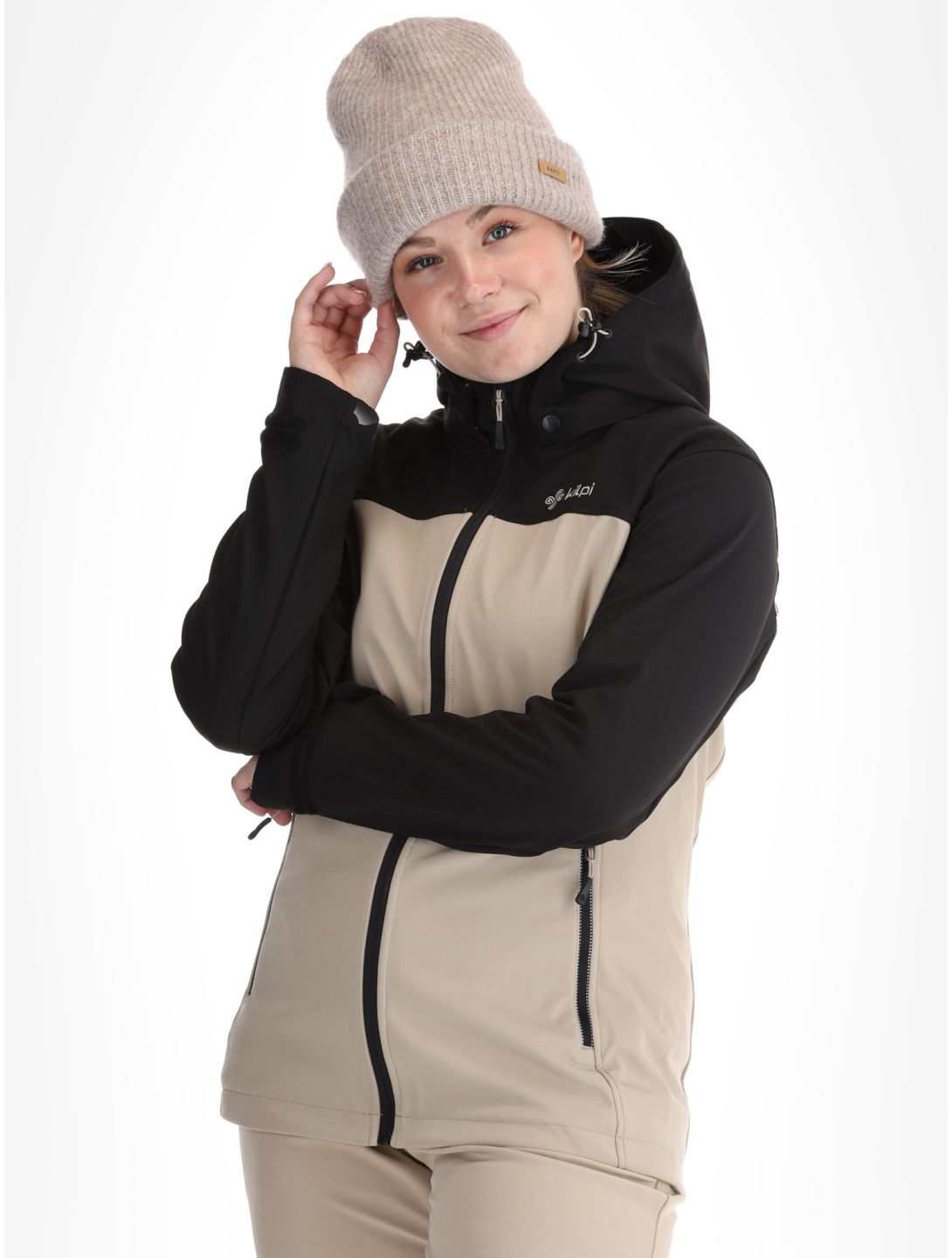 Kilpi, Ravia softshell donna Beige beige, nero 