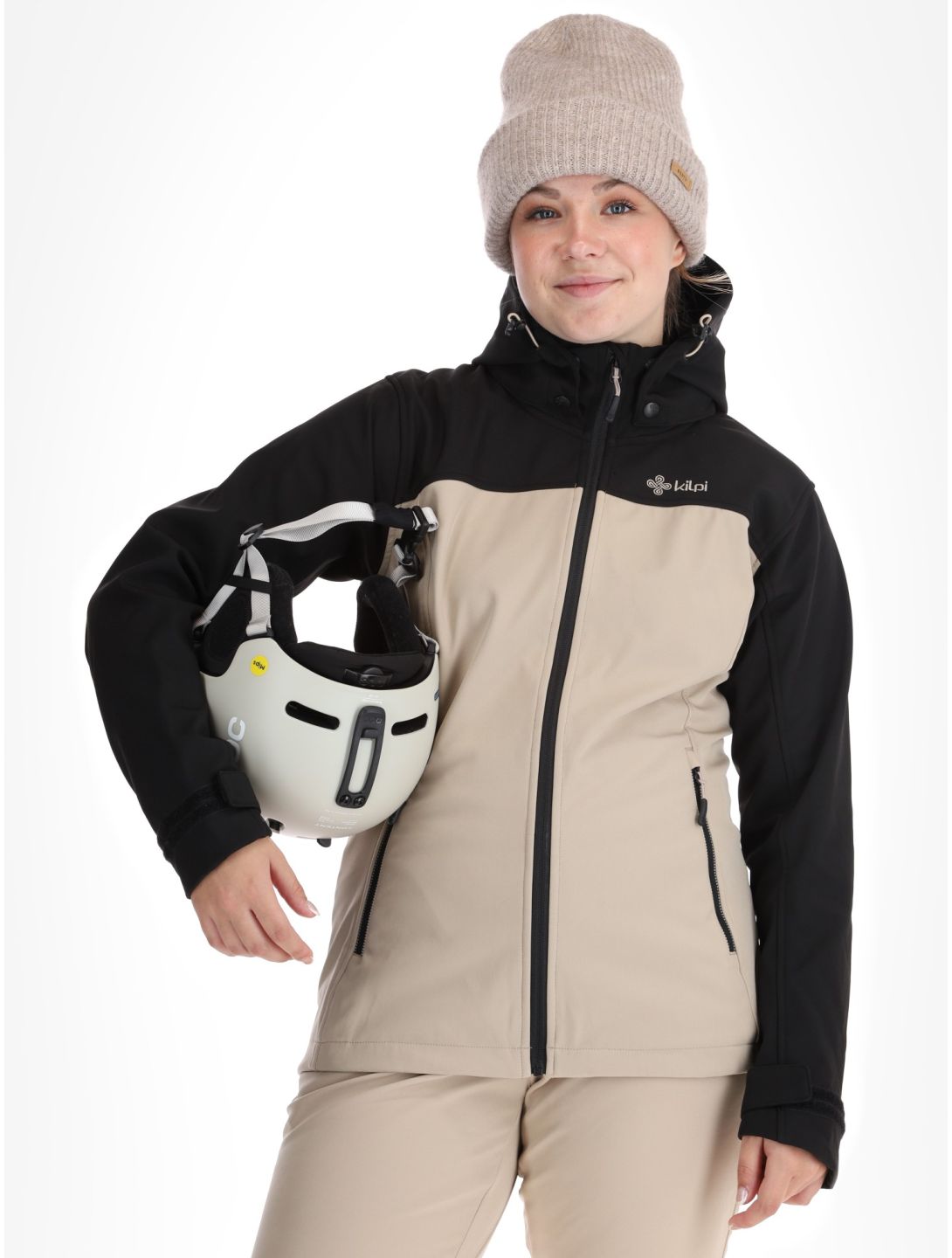 Kilpi, Ravia softshell donna Beige beige, nero 