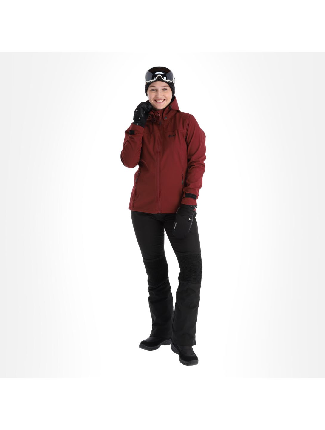 Kilpi, Ravia-W softshell donna dark rosso 