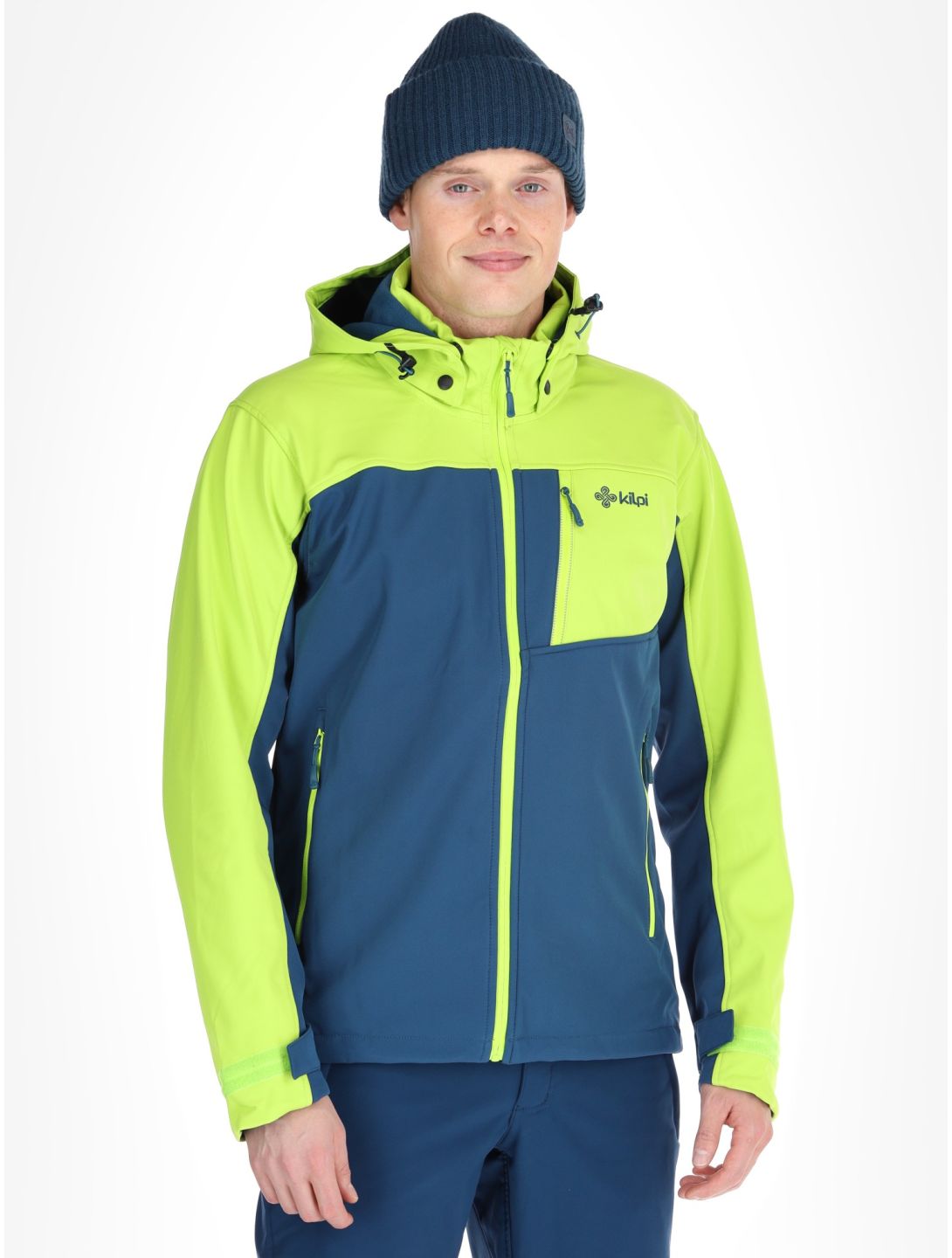 Kilpi, RAVIO softshell uomo Lime Green blu, verde 