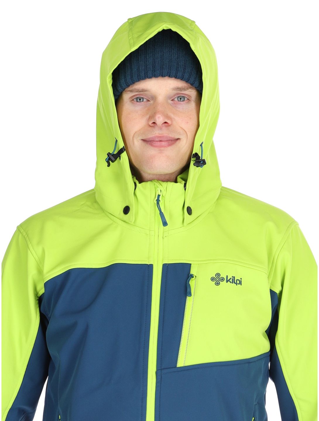 Kilpi, RAVIO softshell uomo Lime Green blu, verde 