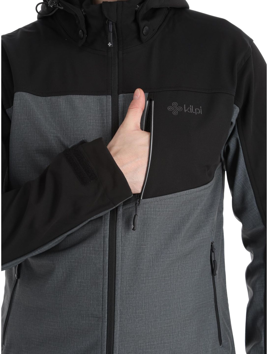 Kilpi, Ravio-M softshell uomo Dark Grey grigio 