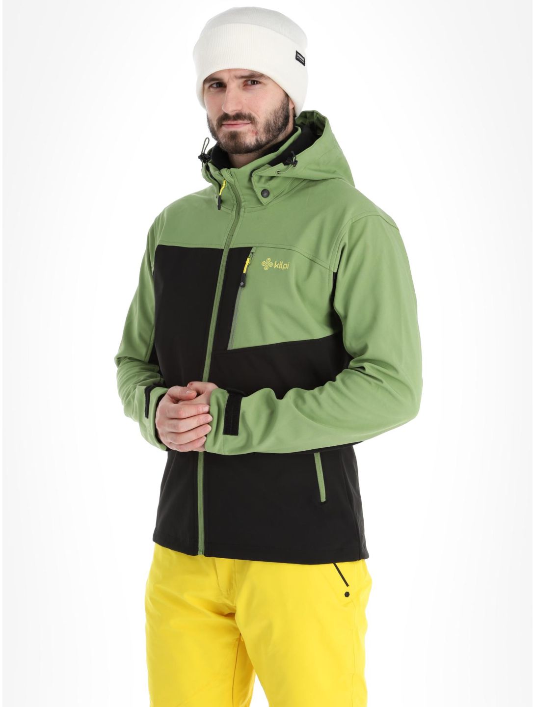 Kilpi, Ravio-m softshell taglie forti uomo Green nero, verde 