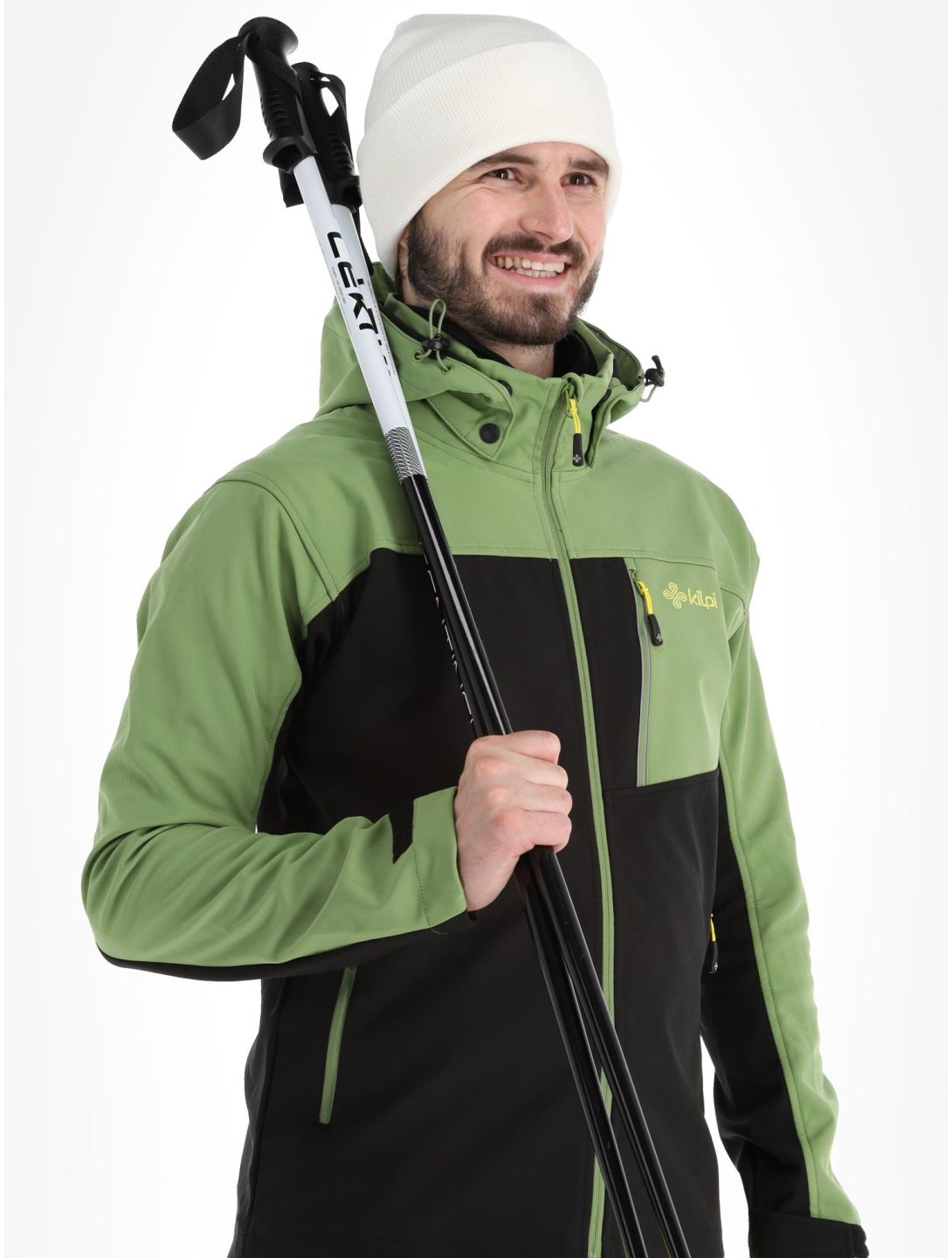 Kilpi, Ravio-m softshell taglie forti uomo Green nero, verde 