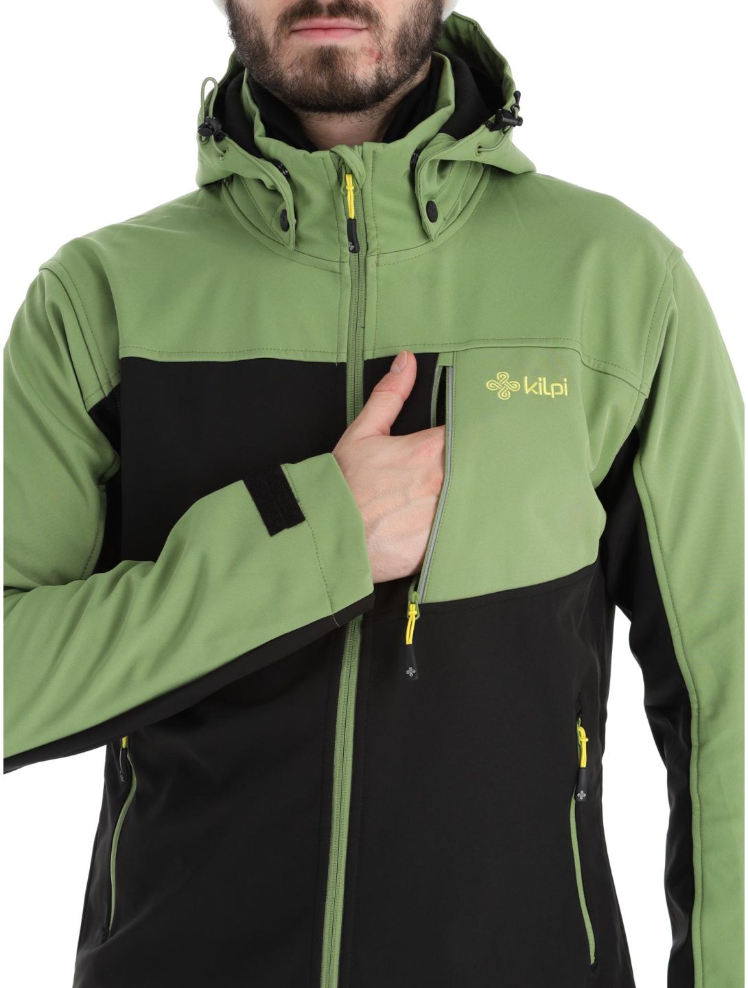 Kilpi, Ravio-m softshell taglie forti uomo Green nero, verde 