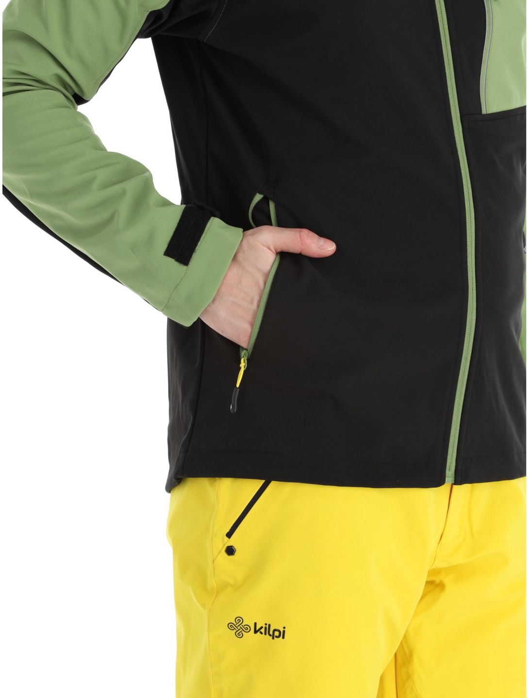 Kilpi, Ravio-m softshell taglie forti uomo Green nero, verde 