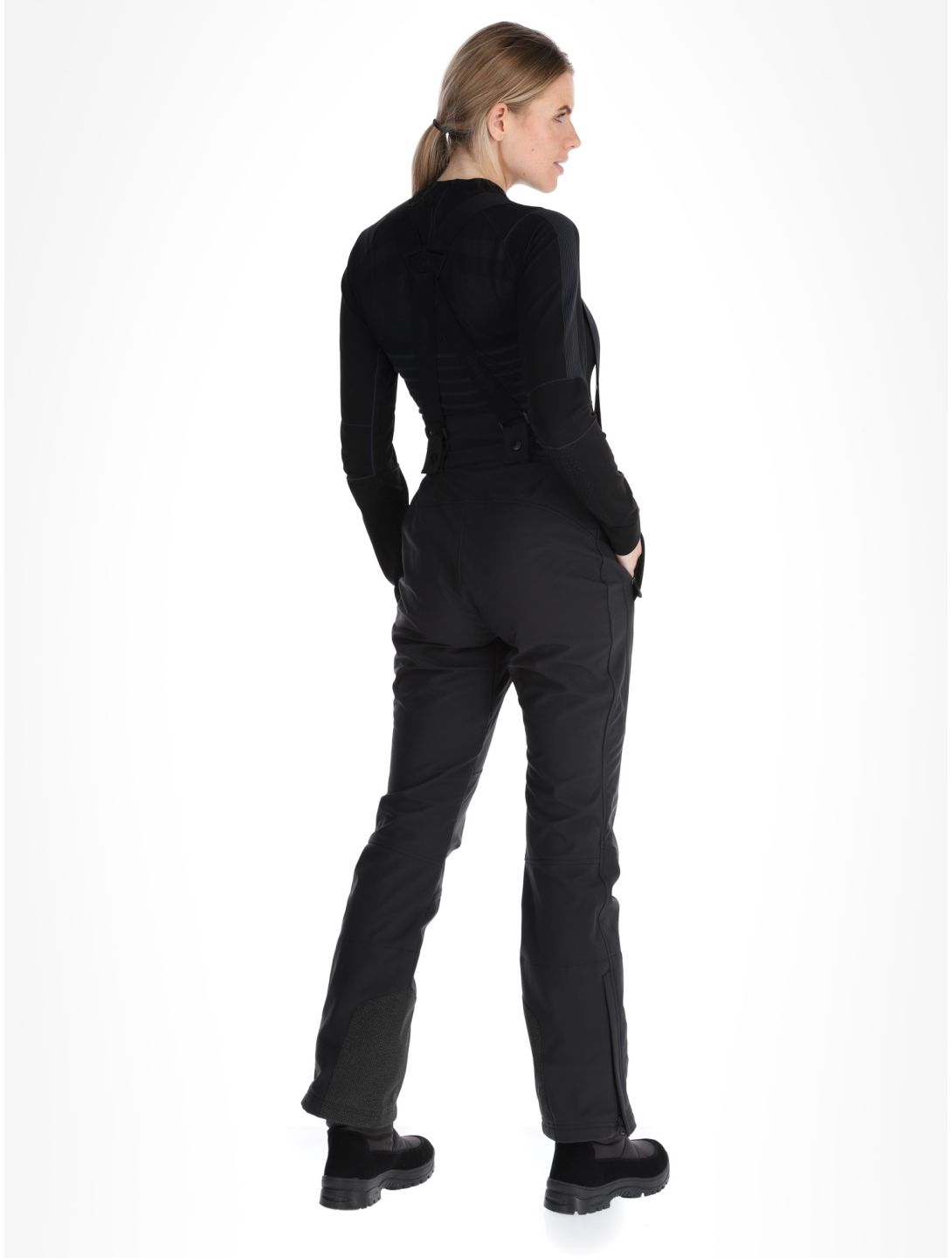 Kilpi, RHEA pantaloni da sci softshell donna Black nero 