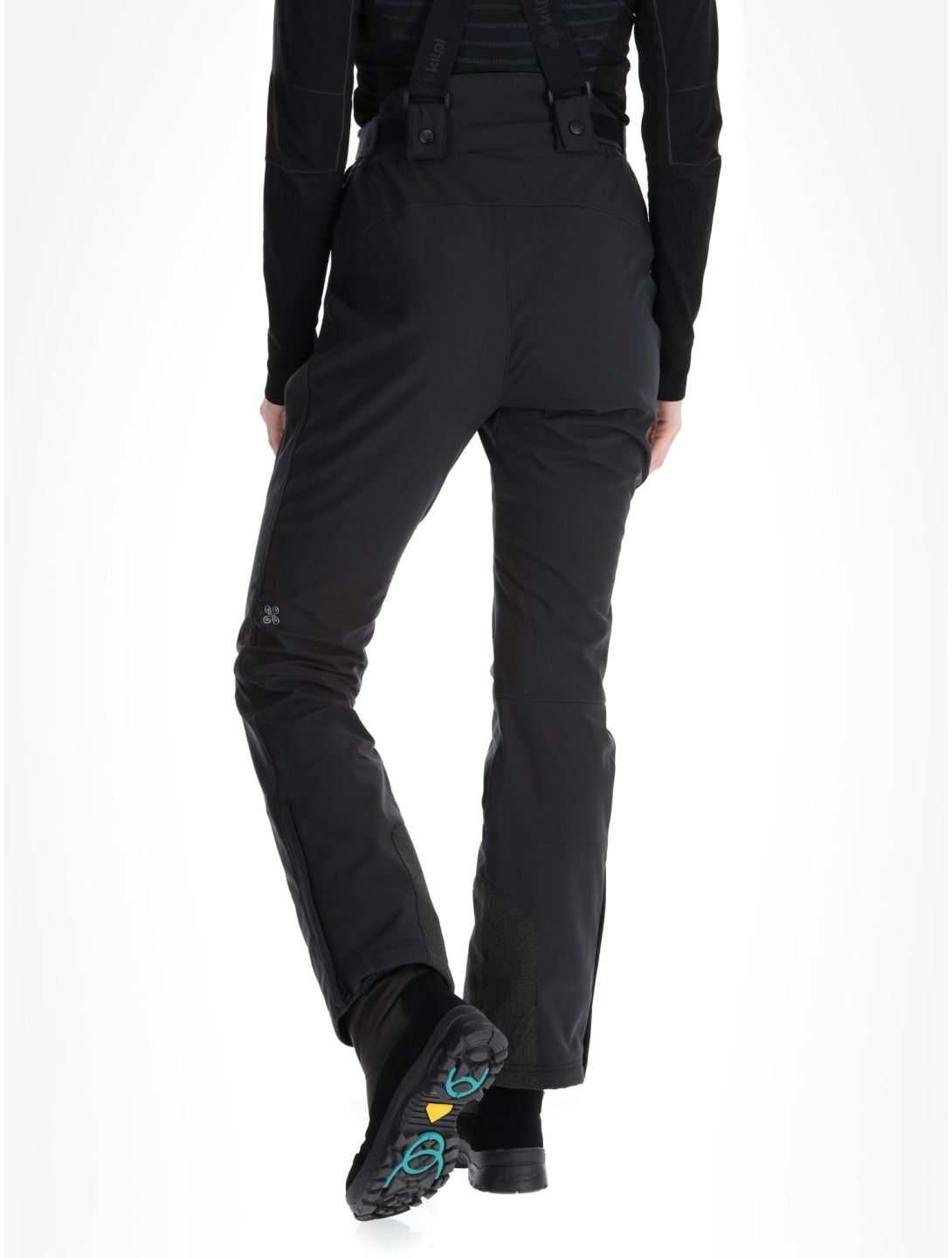 Kilpi, RHEA pantaloni da sci softshell donna Black nero 