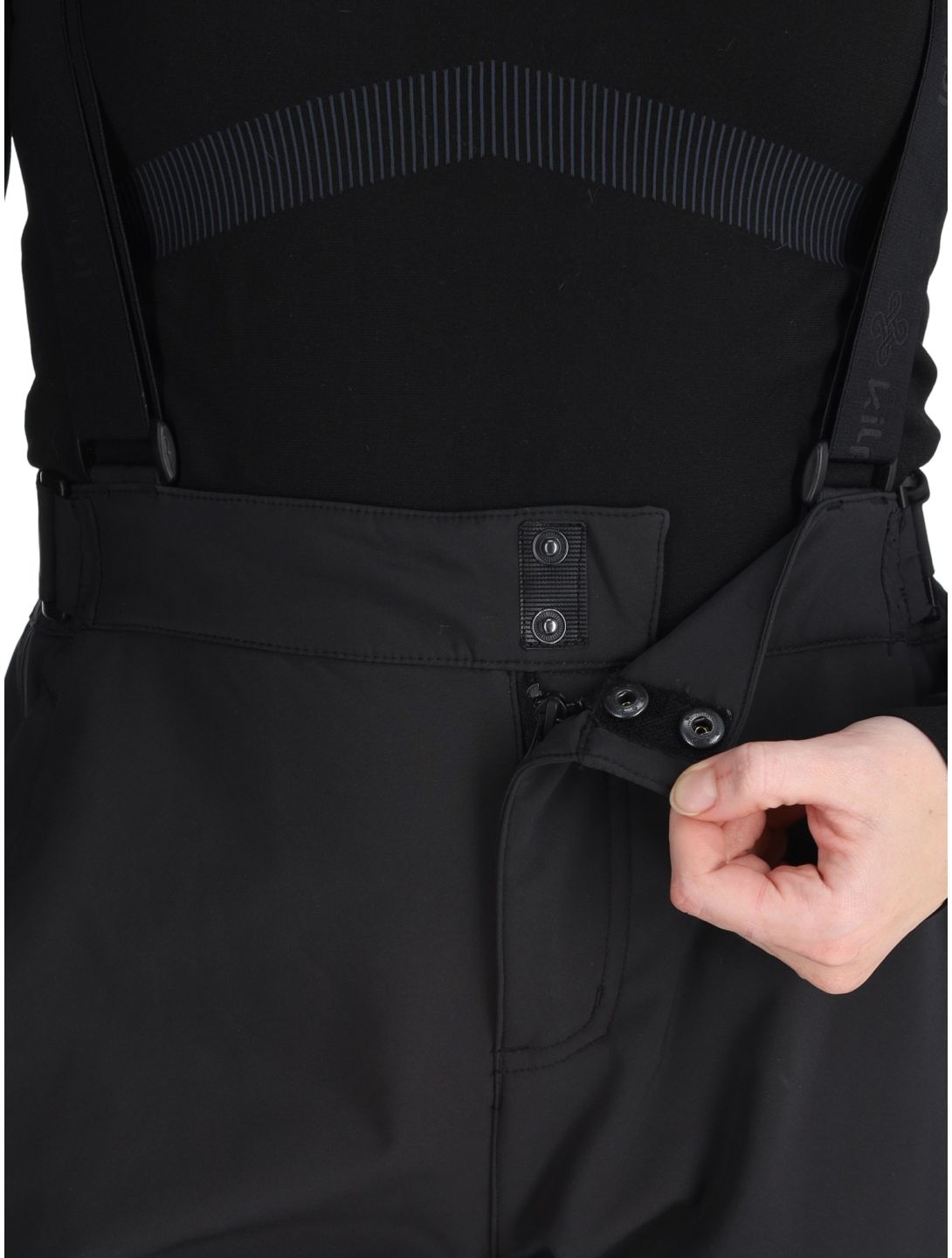 Kilpi, RHEA pantaloni da sci softshell donna Black nero 