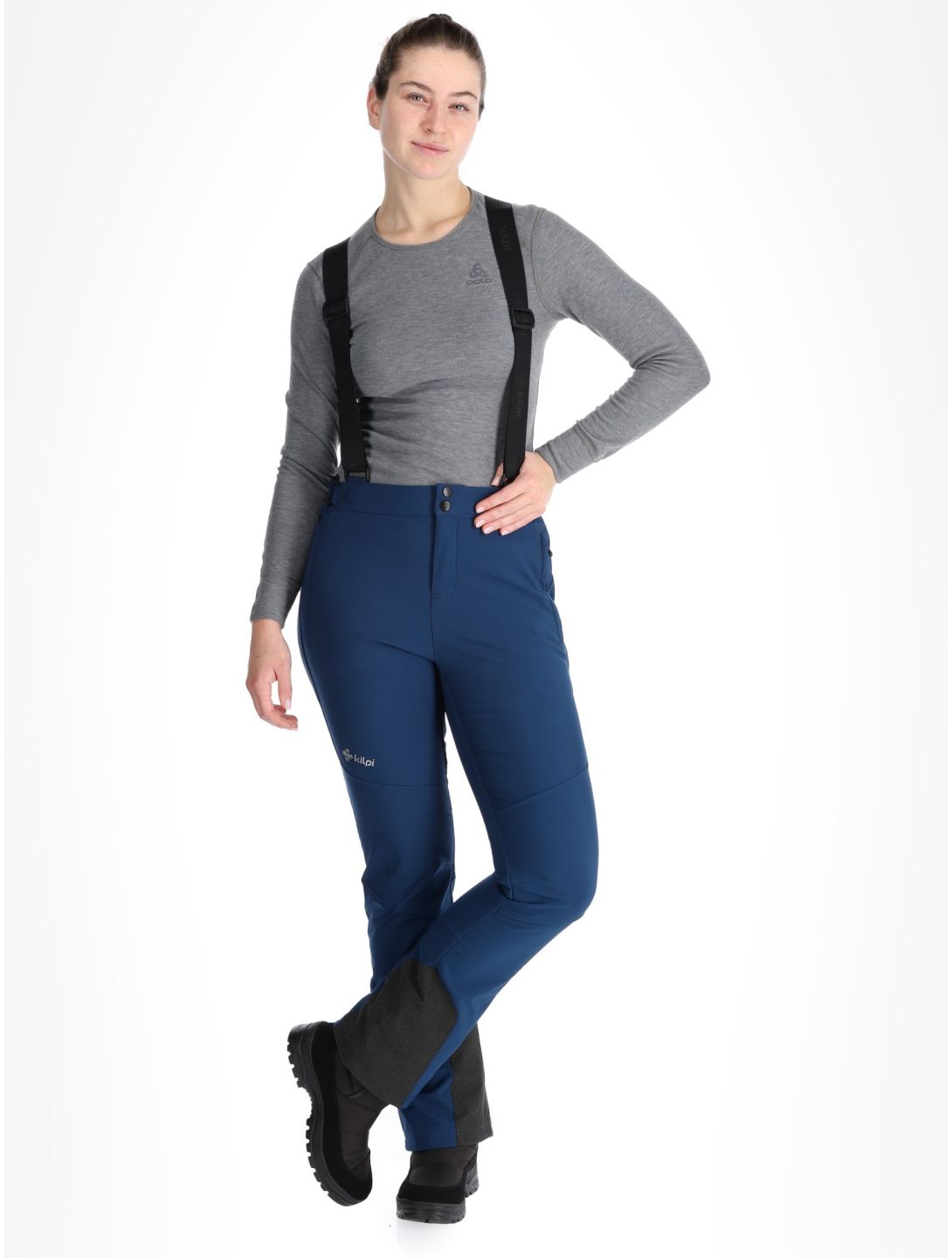 Kilpi, Rhea pantaloni da sci softshell donna Dark Blue blu 