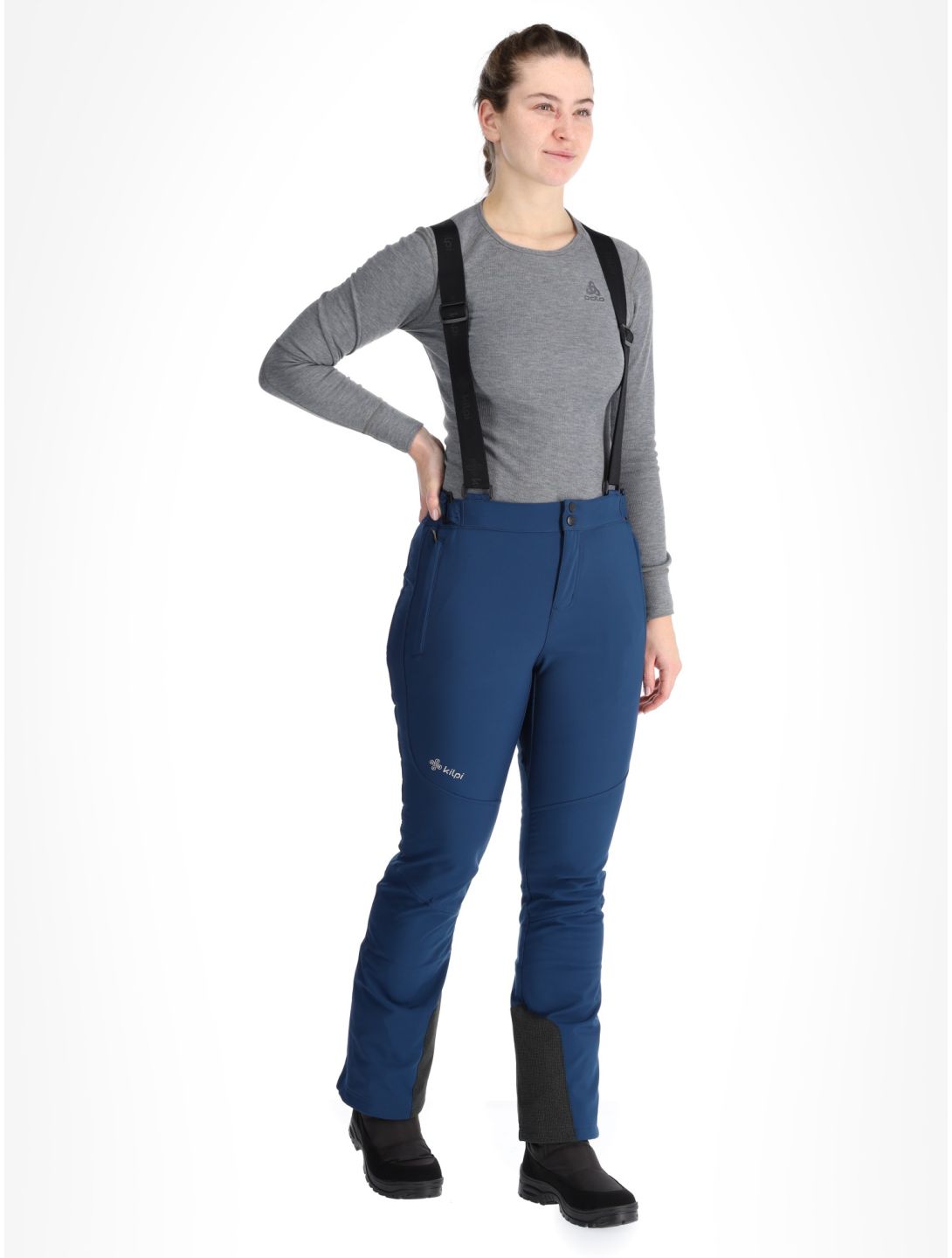 Kilpi, Rhea pantaloni da sci softshell donna Dark Blue blu 