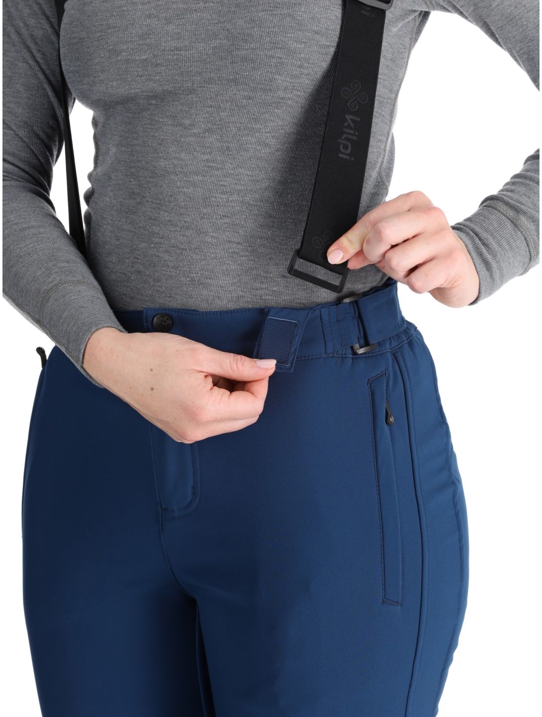 Kilpi, Rhea pantaloni da sci softshell donna Dark Blue blu 