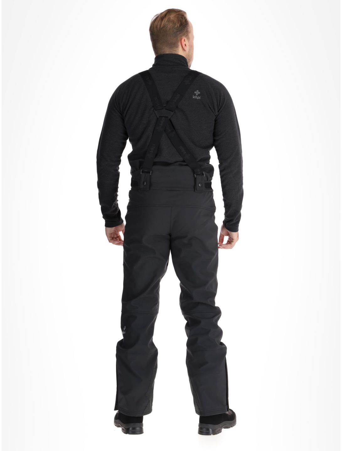 Kilpi, RHEA pantaloni da sci softshell uomo Black nero 