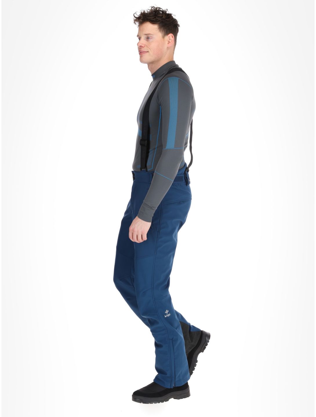 Kilpi, RHEA pantaloni da sci softshell uomo Dark Blue blu 