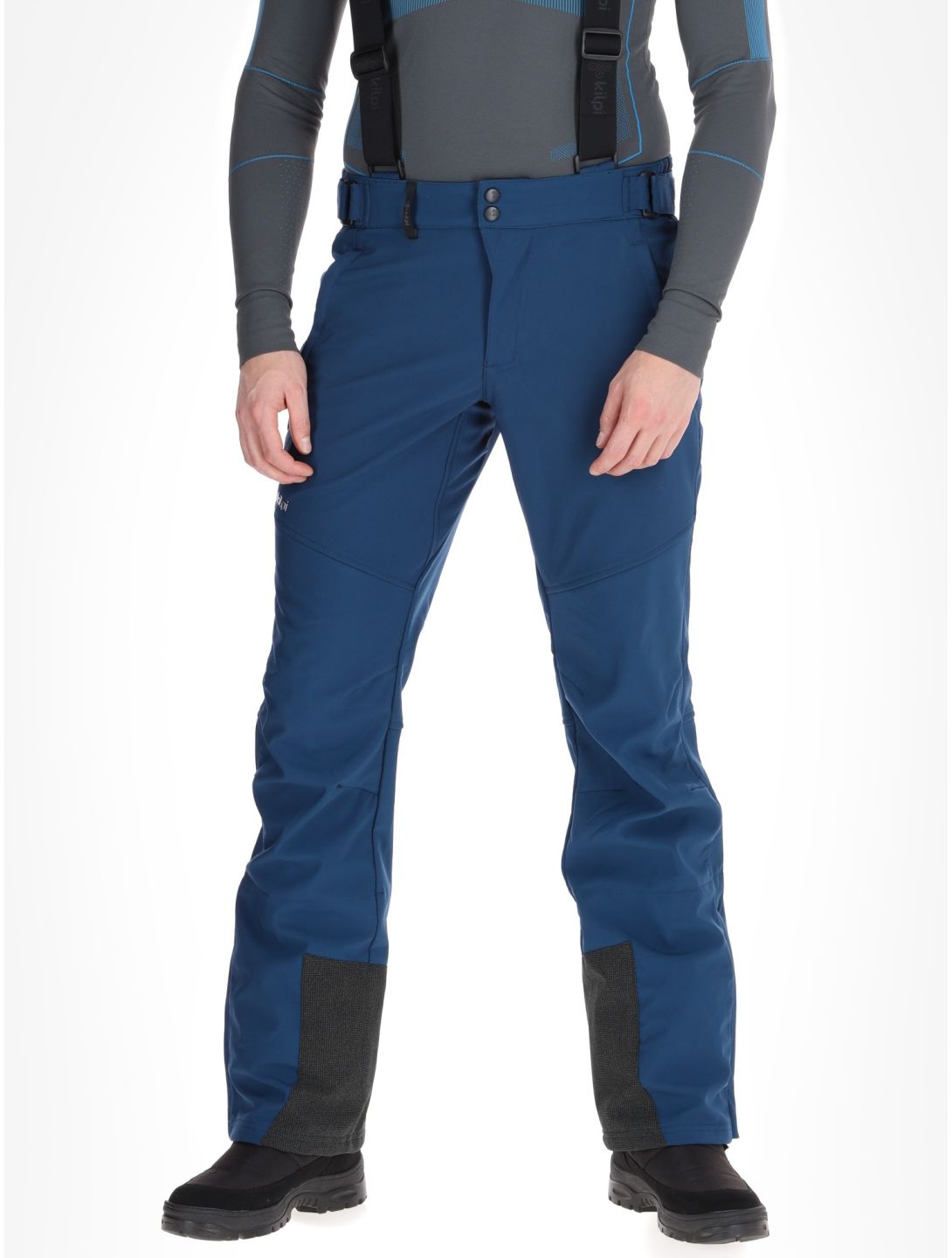 Kilpi, RHEA pantaloni da sci softshell uomo Dark Blue blu 