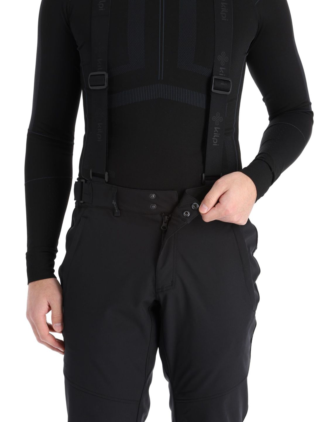 Kilpi, Rhea-M pantaloni da sci softshell uomo Black nero 